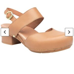 Dansko Malin Nude Leather Slingback Sandals- Size 40